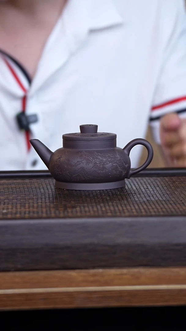 茶壶紫砂宜兴手工原矿紫砂壶001证书