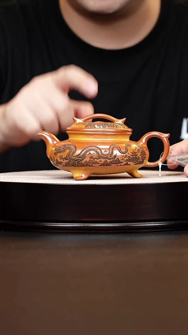 茶壶紫砂三足紫砂壶