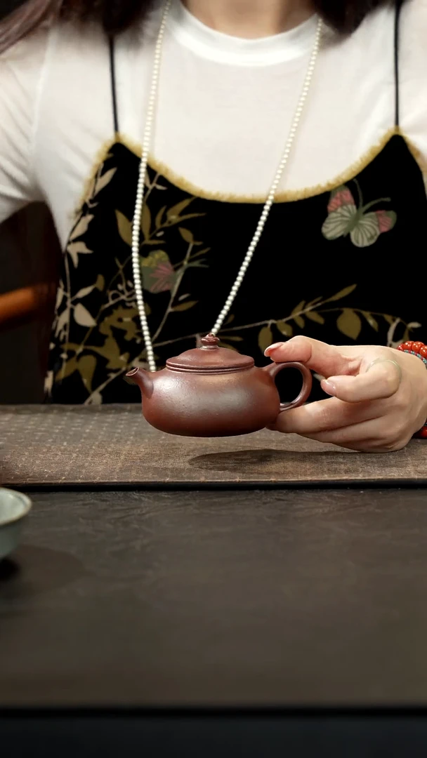 茶壶紫砂不****溜柴烧寒江150红降坡
