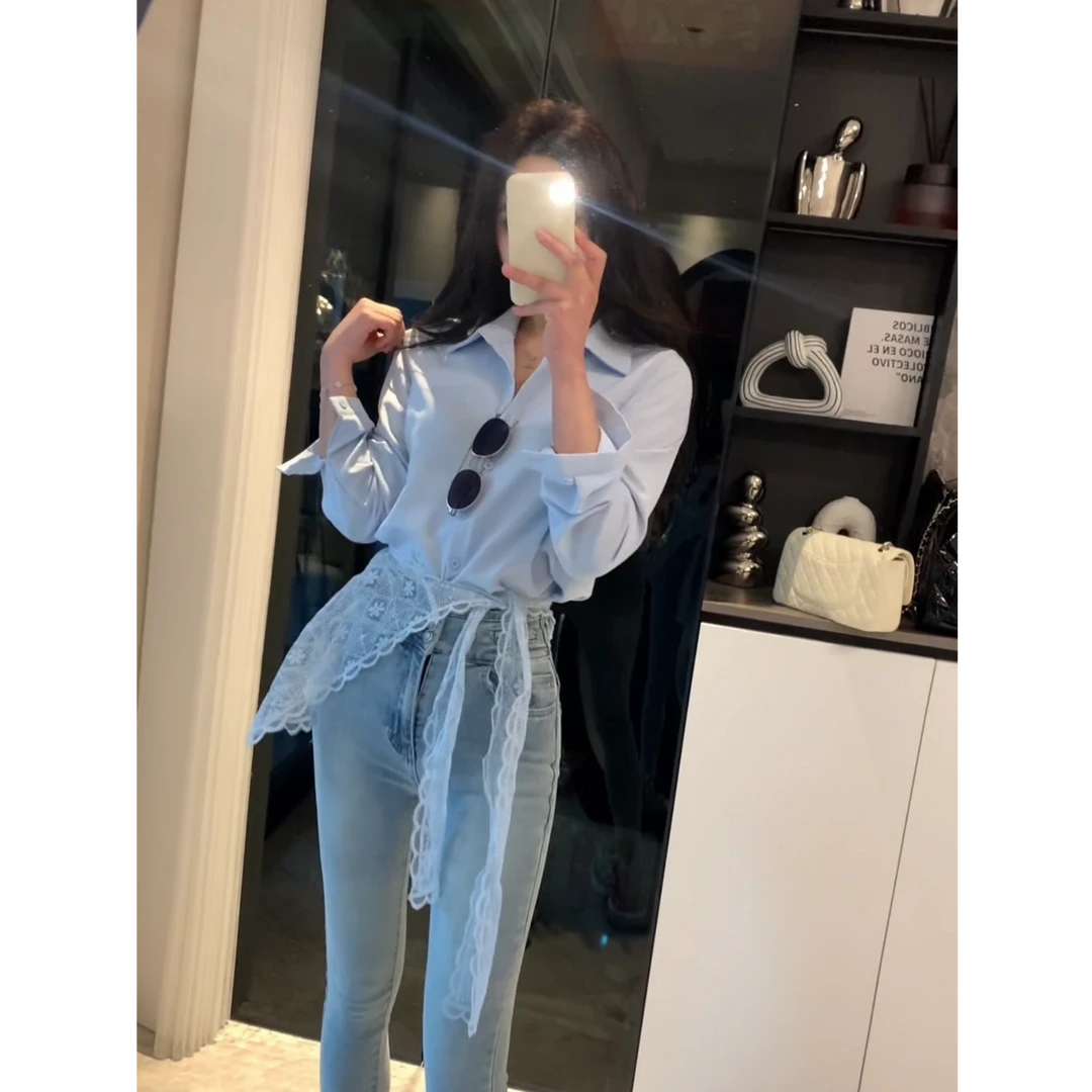 洋气气质长袖休闲衬衫