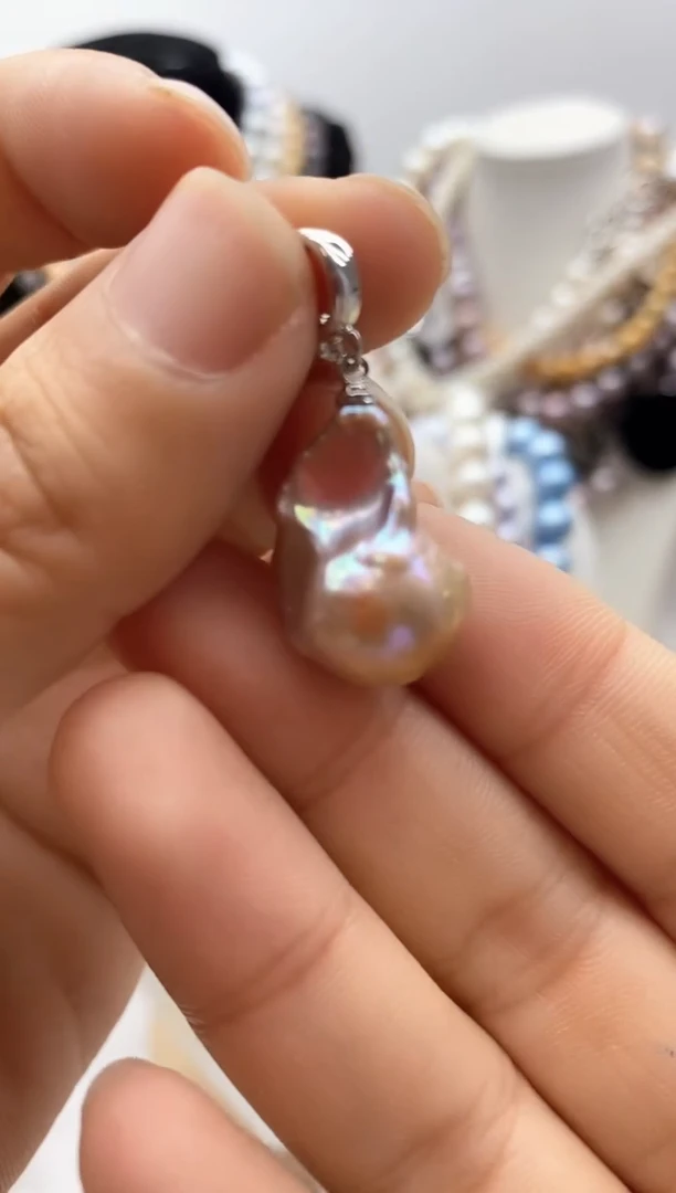 淡水珍珠钛钢颈饰4