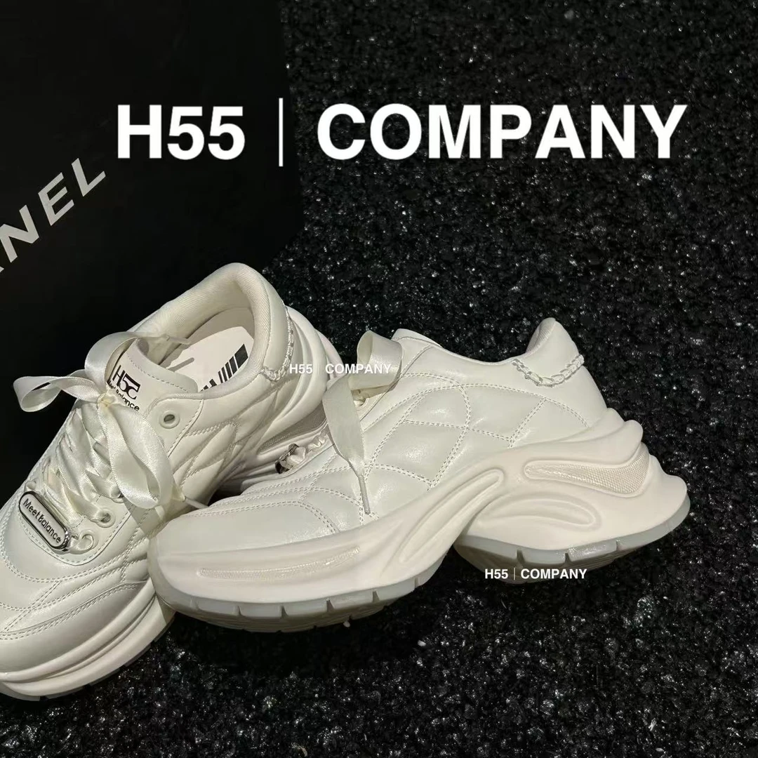 【NQ】圣马丁摔纹仪式感白银老爹鞋17-2217