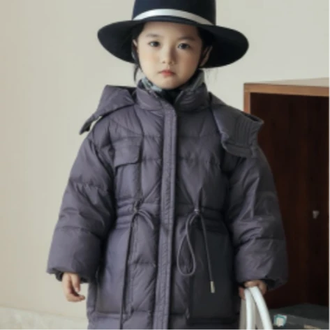 图图小象图妈90白鸭绒羽绒服浮力