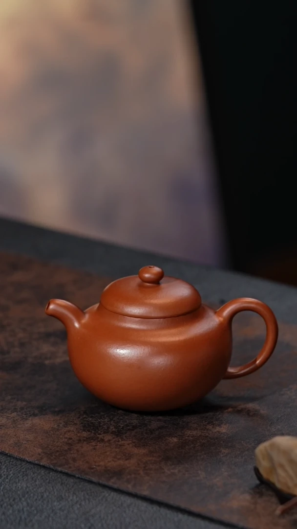 【闪购商品】紫砂茶壶柿园 朱凌峰 朱泥