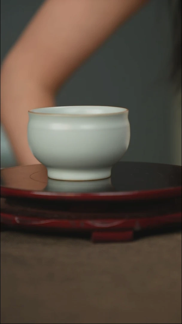 微微瑕 圆满杯 无底款