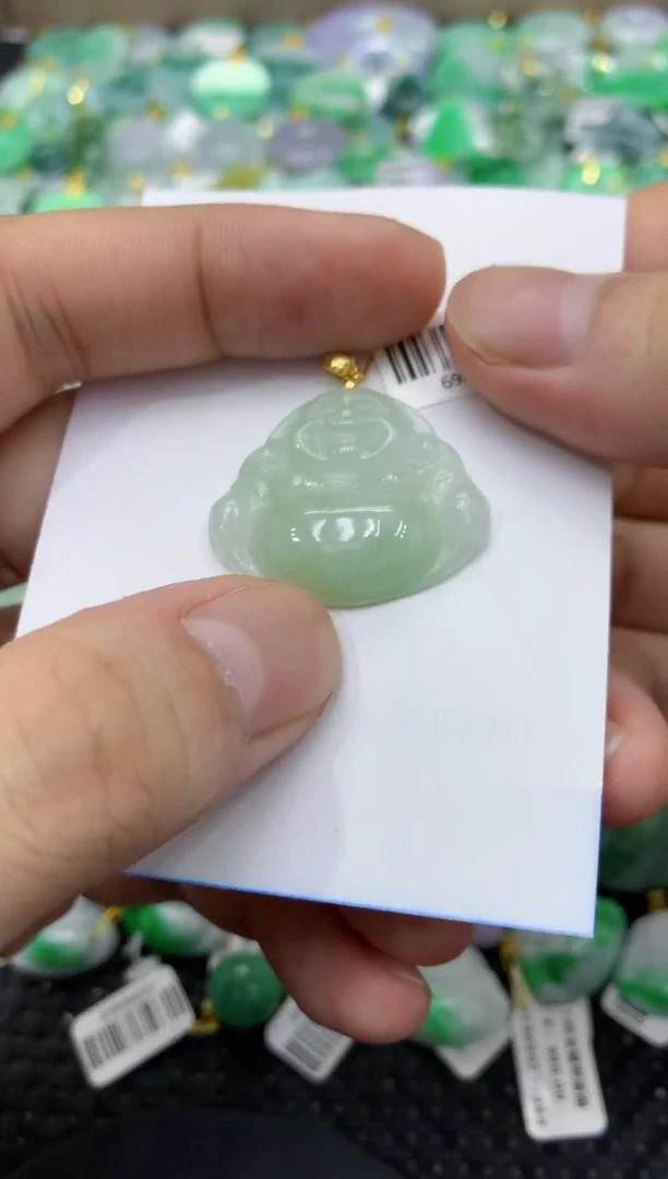 颈饰未镶嵌翡翠天然缅甸翡翠A货
