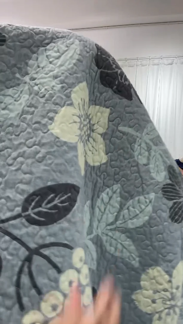 棉230*250纯棉磨毛床盖34号微瑕