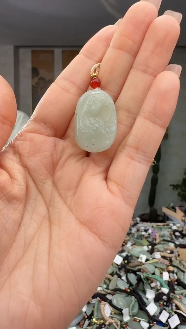 颈饰未镶嵌和田玉拍一发一多样性发货