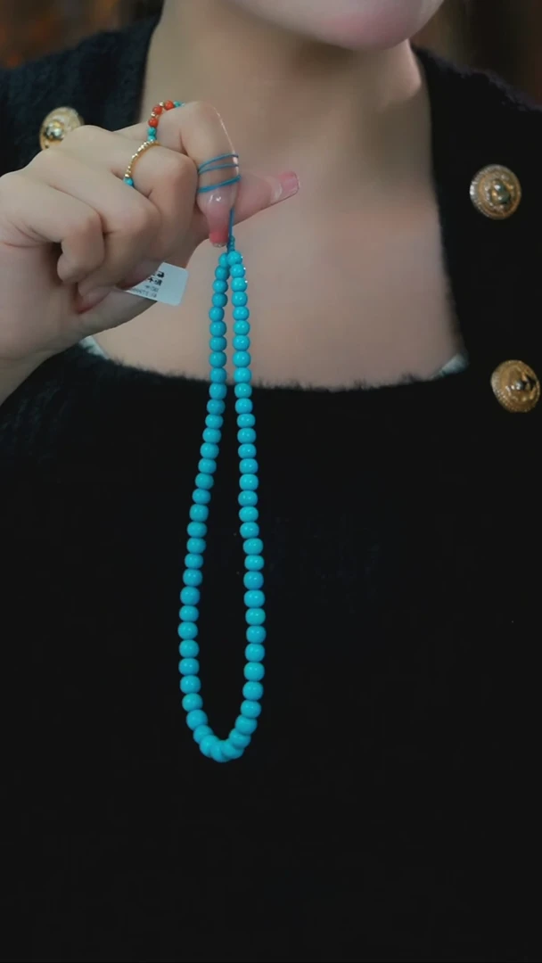 【闪购商品】绿松石项链未镶嵌发货一件5-7m