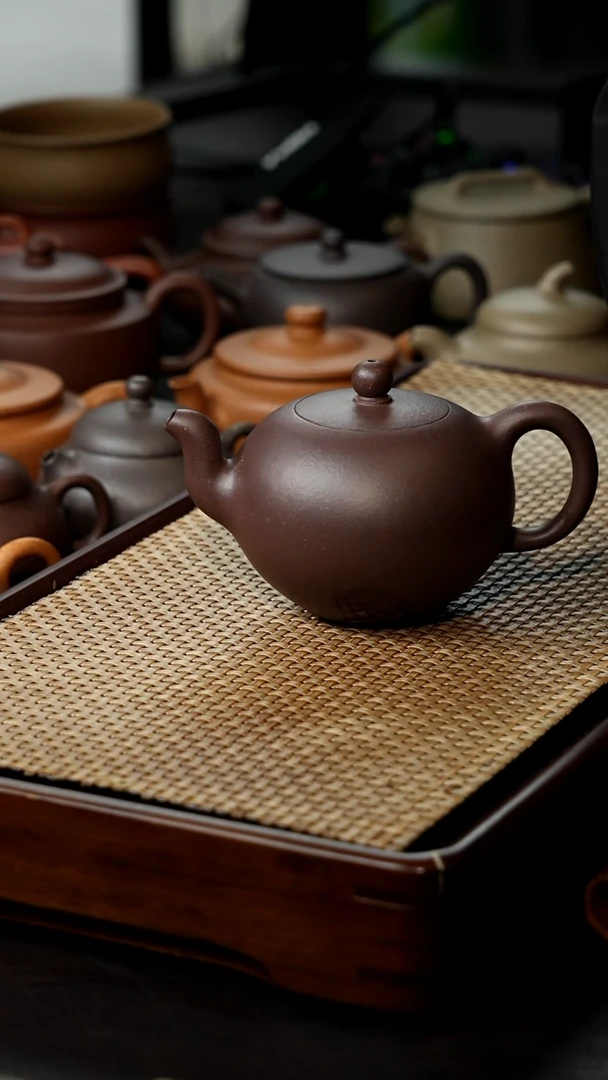 【闪购商品】紫砂茶壶一粒珠天青电窑紫砂壶