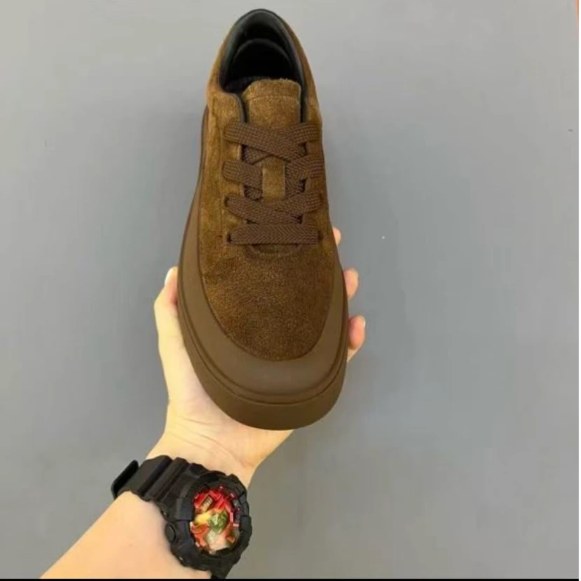 新款高品质男士全皮面休闲百搭男鞋