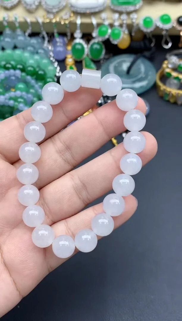 未镶嵌手链翡翠夏**草69春日珠宝