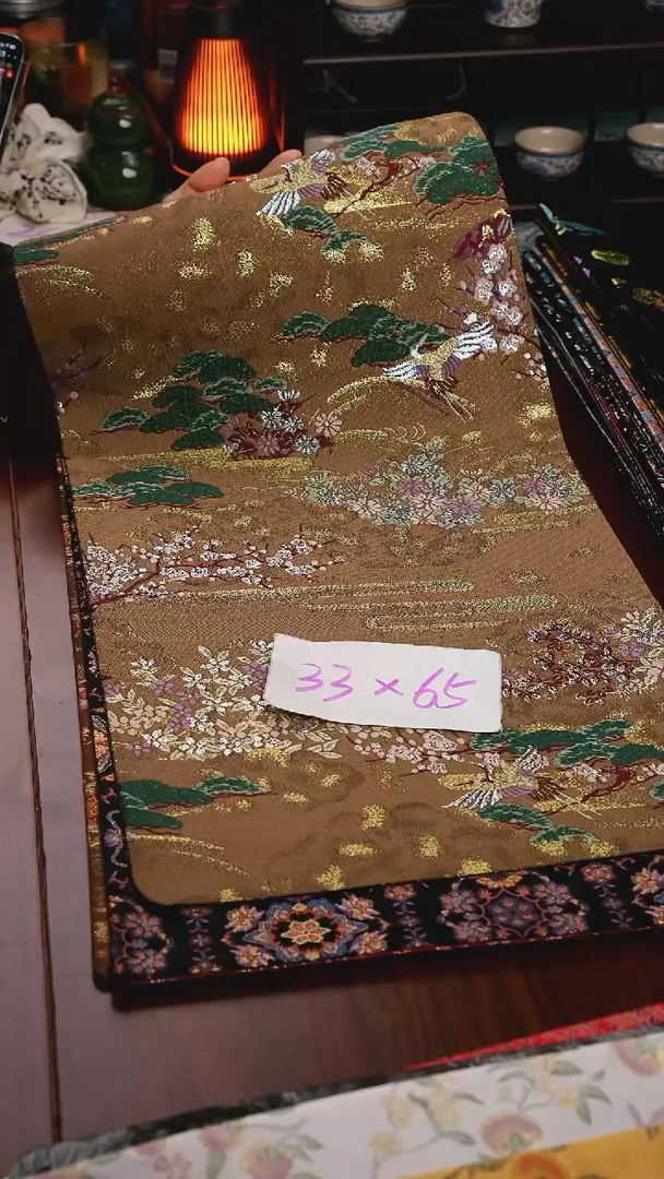 【西阵织世外桃源单面】中国风干泡织锦茶席33*65