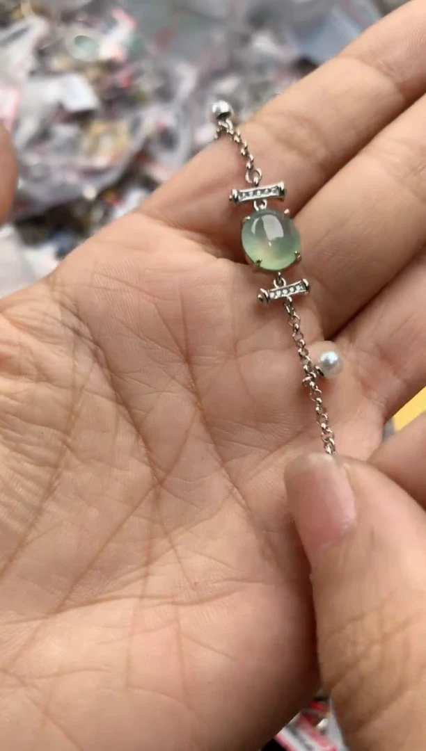 银S925镶嵌戒指翡翠19                5