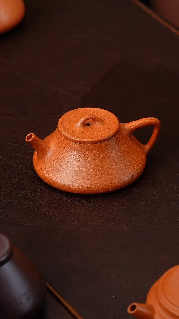 茶壶紫砂侯峰冷金黄曲瓢170cc