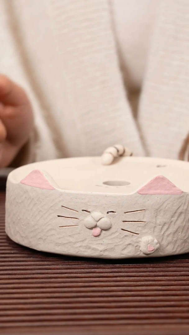 【闪购商品】紫砂茶宠小猫壶承