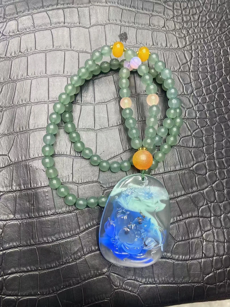 手链 A555透蓝吊坠男女同款时尚百搭