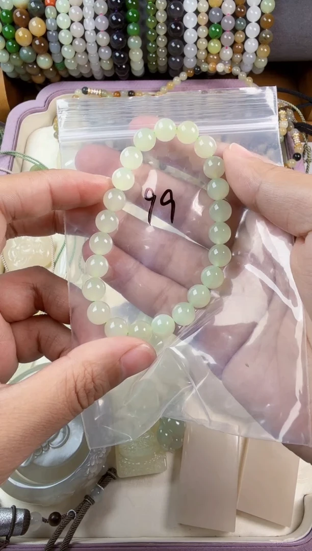 颈饰未镶嵌和田玉小*手串