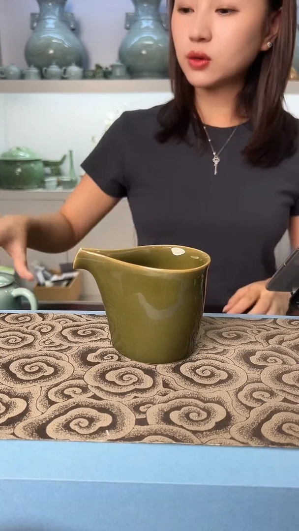 龙泉云间青瓷小米茶器