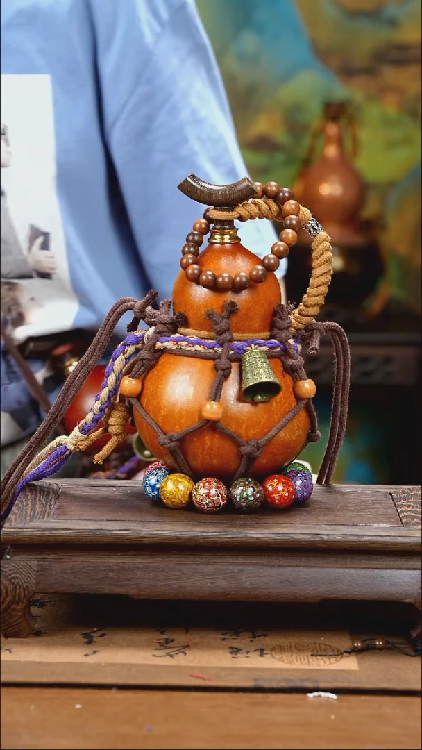 XE006网兜款葫芦不包手串+贡木手串