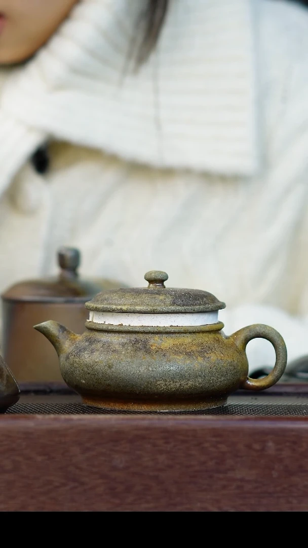 茶壶紫砂柴烧紫砂 明炉200cc