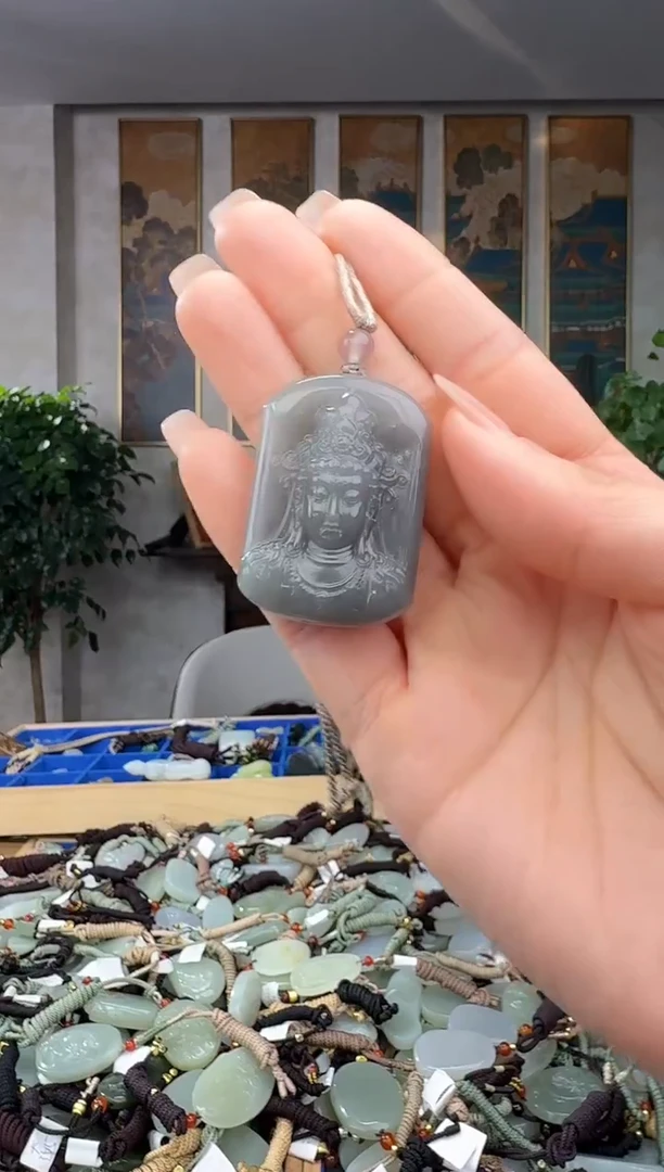 颈饰未镶嵌和田玉拍一发一多样性发货