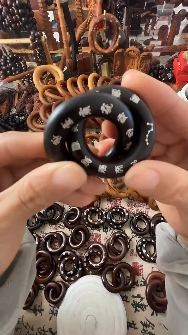 枣木乾坤圈枣木玉华25圈口一物一拍