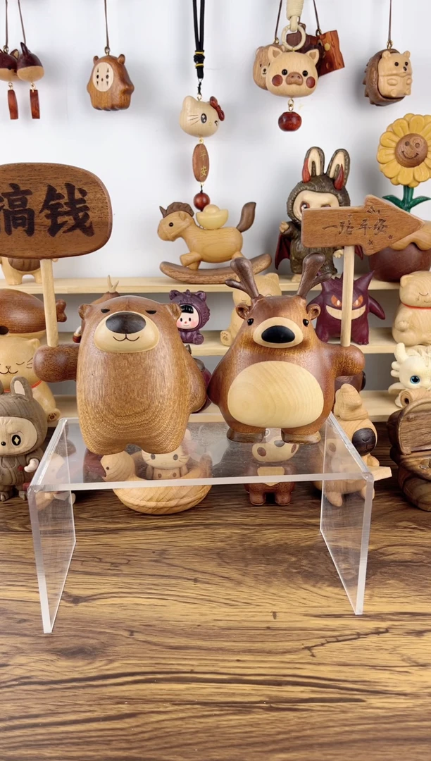 有机玻璃小熊小鹿