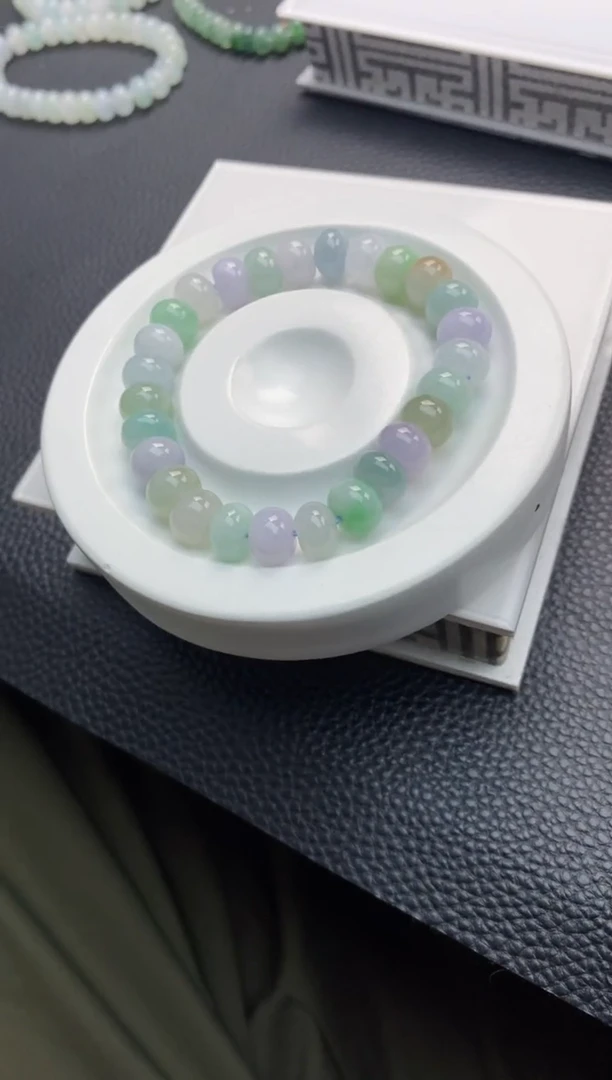 未镶嵌手串翡翠34天然A货翡翠手串