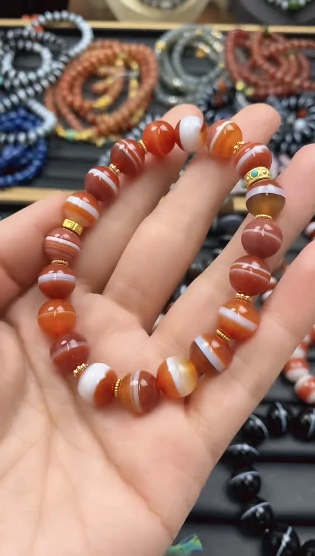 【闪购商品】玛瑙/玉髓手串未镶嵌手串