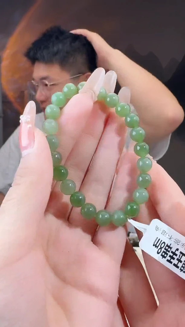未镶嵌手串和田玉碧玉手串p