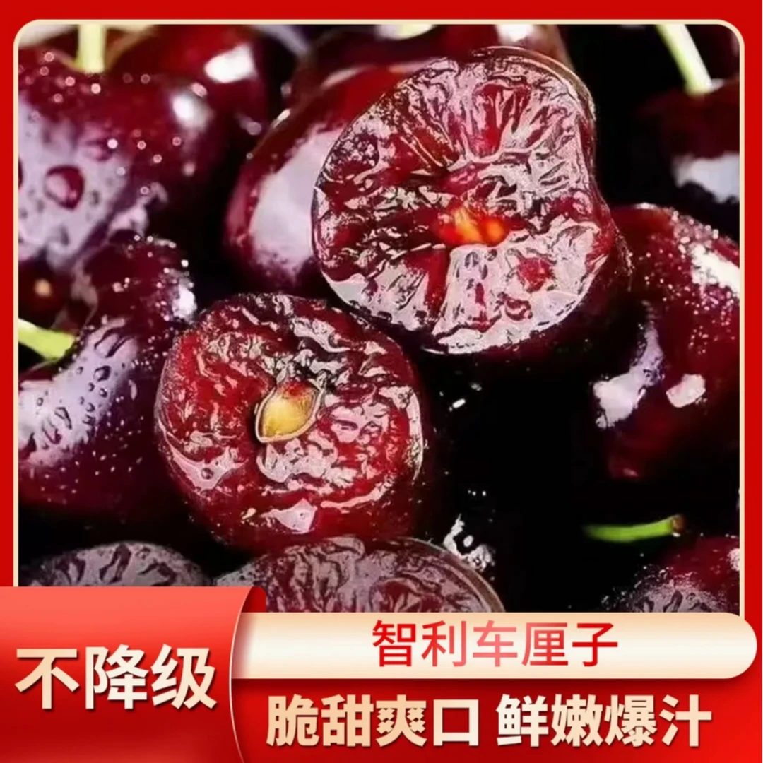 【五斤原箱装】3-4JD 智利进口车厘子桑提娜品牌随机发货新鲜水果海运内附果径卡R4.5桑提娜樱桃智利共和国