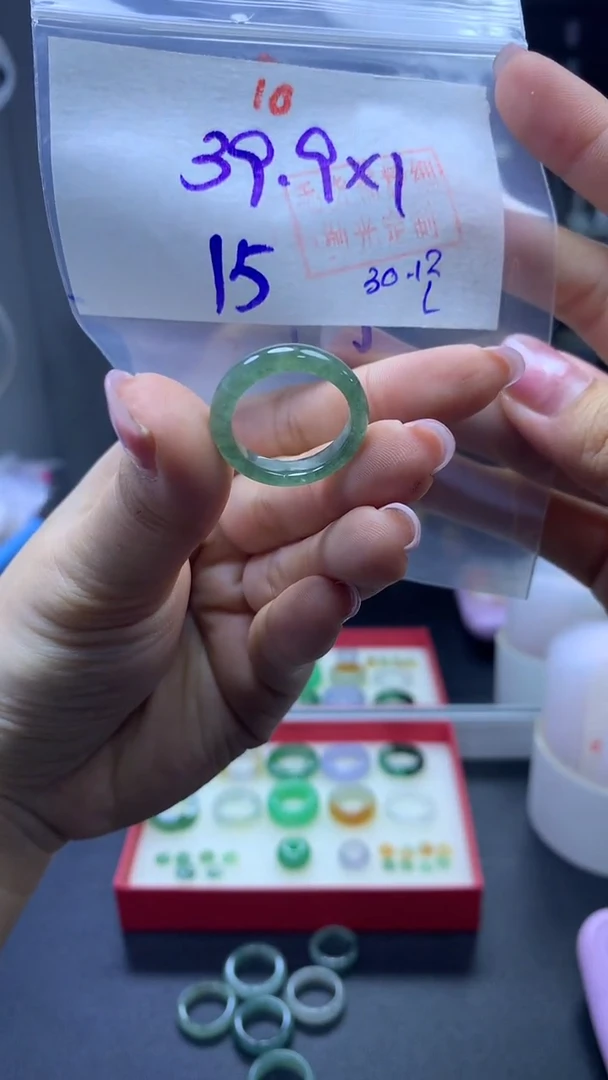 未镶嵌定制翡翠戒圈#39.9元-毛货需精细抛光