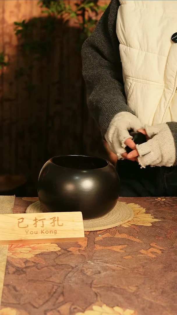 陶瓷21-199高12口12误差2已打孔瑕疵