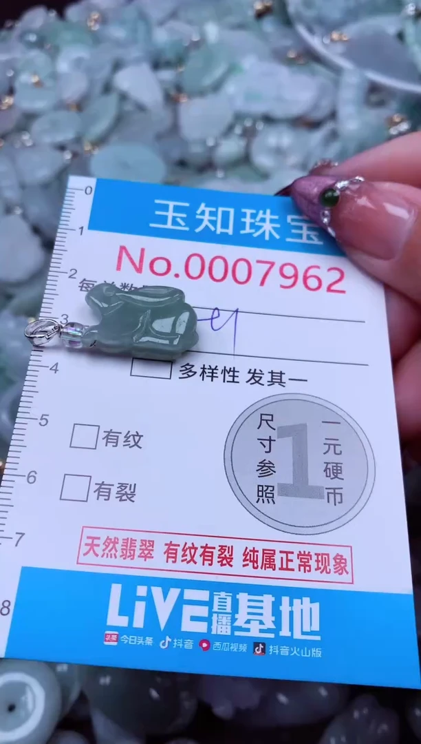 吊坠(不含链)未镶嵌翡翠7962