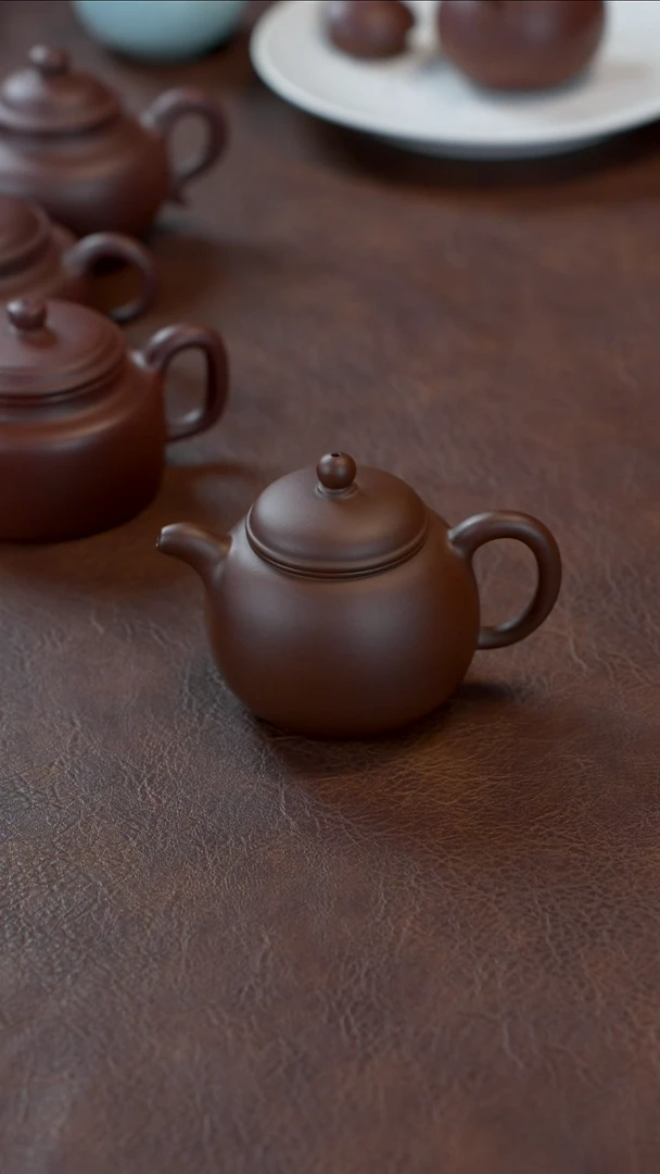 茶壶紫砂袍尊  全手工 200CC