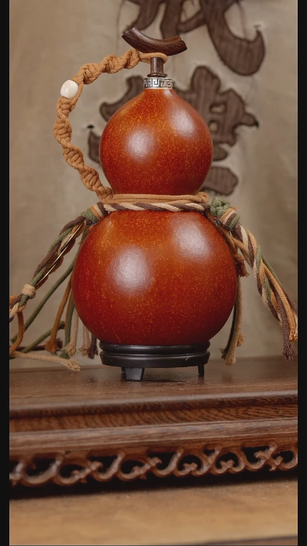 123号精品天然大漆酒葫芦一物一拍~