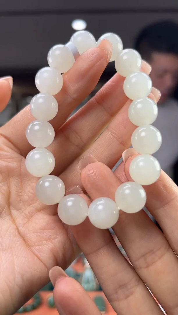 和田玉未镶嵌颈饰佩佩12mm左右