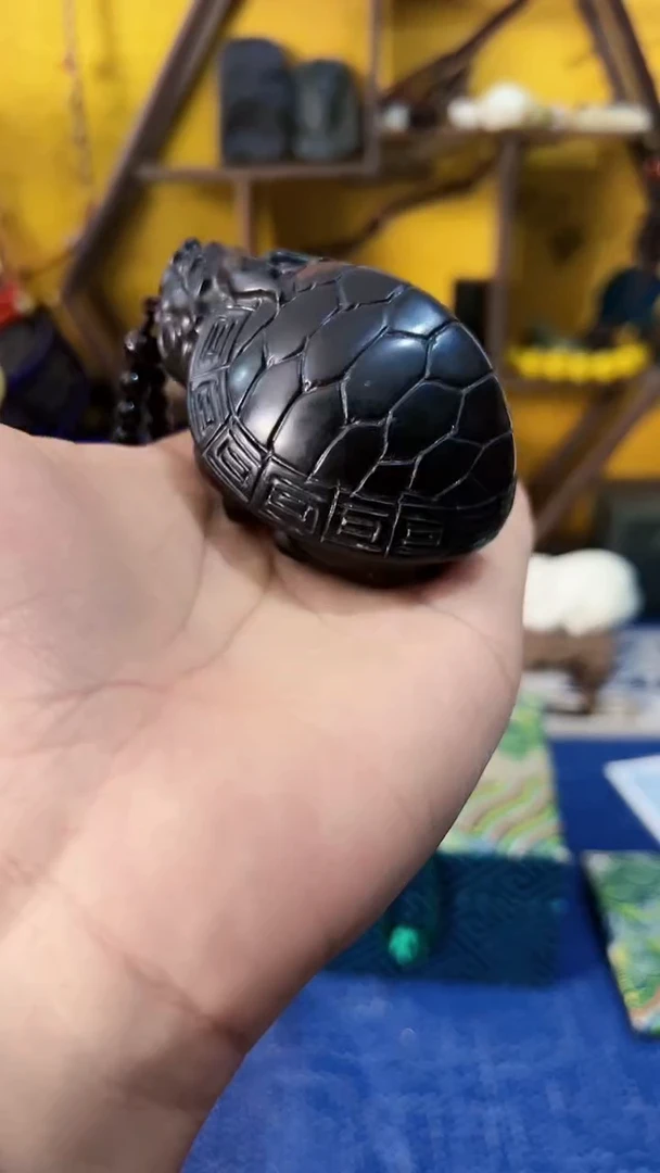 【闪购商品】和田玉（墨玉）挂件未镶嵌墨玉 霸下 （飞铃文玩）