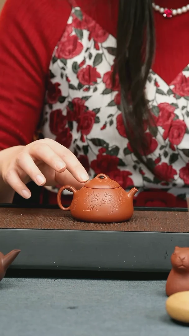 【闪购商品】紫砂茶壶五堂 冬心权（空香沾手）-刻