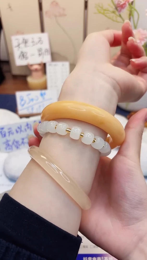 【闪购商品】石英质玉手镯未镶嵌231-财气镯-圈口62