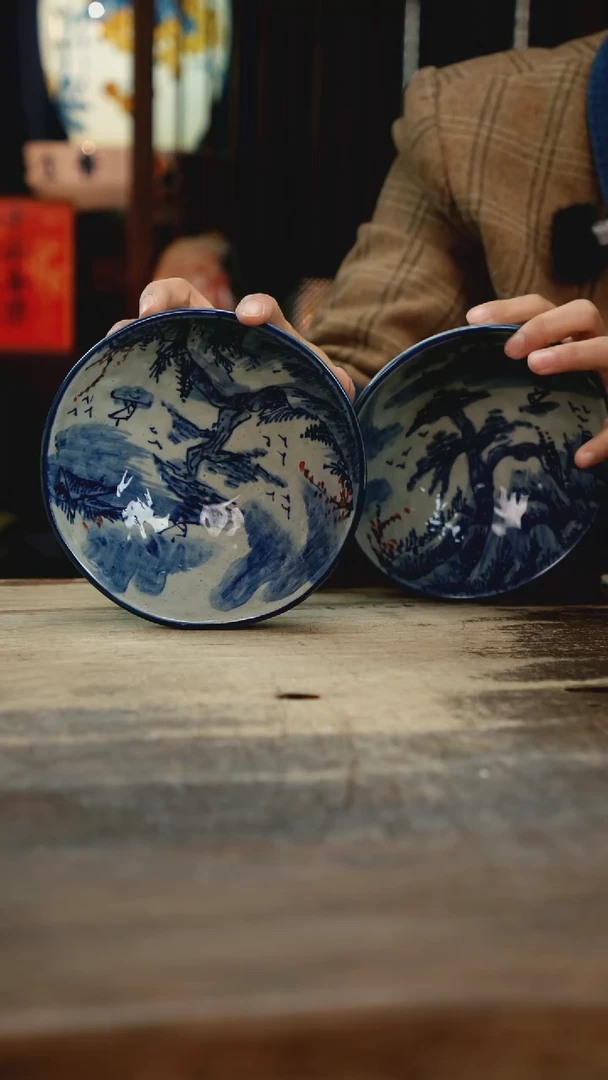 【闪购商品】瓷片景德镇纯手工釉下彩精品餐具