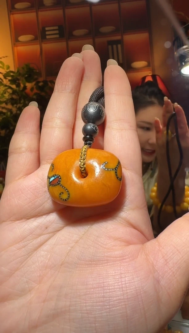 蜜蜡颈饰未镶嵌5885天然蜜蜡珠宝奇石全都保真