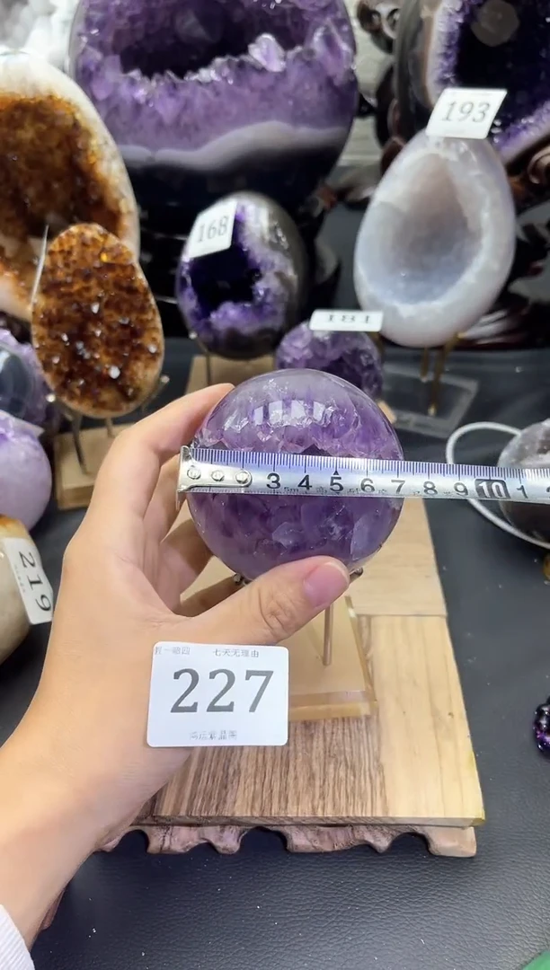 未镶嵌大型摆件（非配饰）紫晶227号开口笑