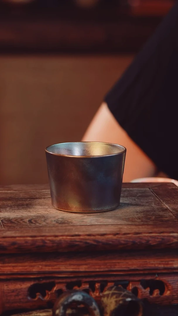 生***。老昌号柴烧手工手绘茶器