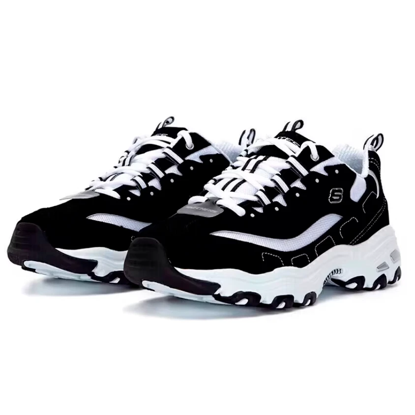 SKECHERS/斯凯奇D'LITES1.0男子运动厚底休闲复古熊猫鞋894129