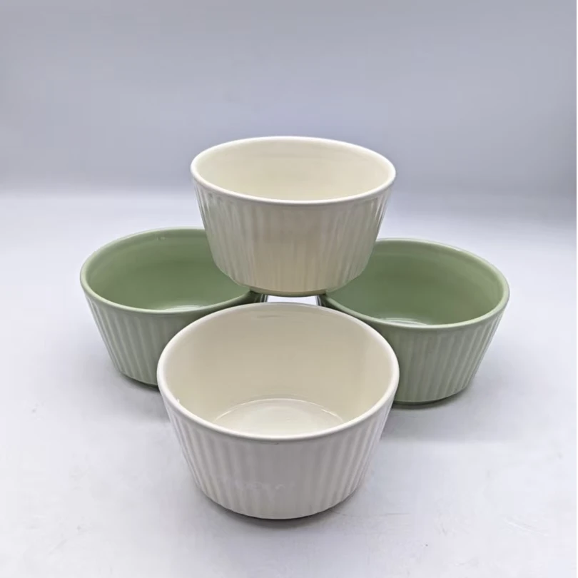 5484 碗四个（口径11.5，高6.5，微瑕，固定色）陶瓷餐具B383