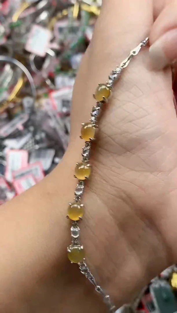 银S925镶嵌戒指翡翠天然A货缅甸翡翠