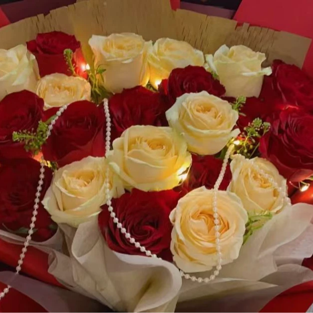 【红玫瑰+香槟+香水百合+芭比+扶郎花套餐】【0度以下拍保温棉