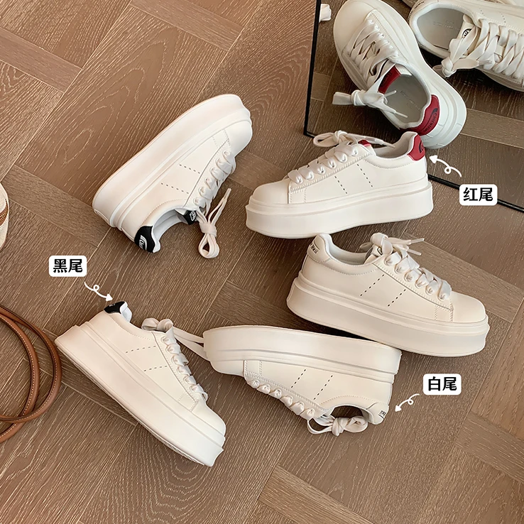 【sheii苏茵茵】miu风厚底休闲鞋运动板鞋女小白鞋球鞋E4416318